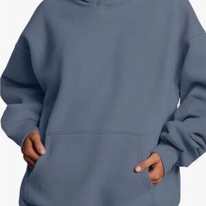 Trendy Queen Oversized Women's Dusty Blue Hoodie